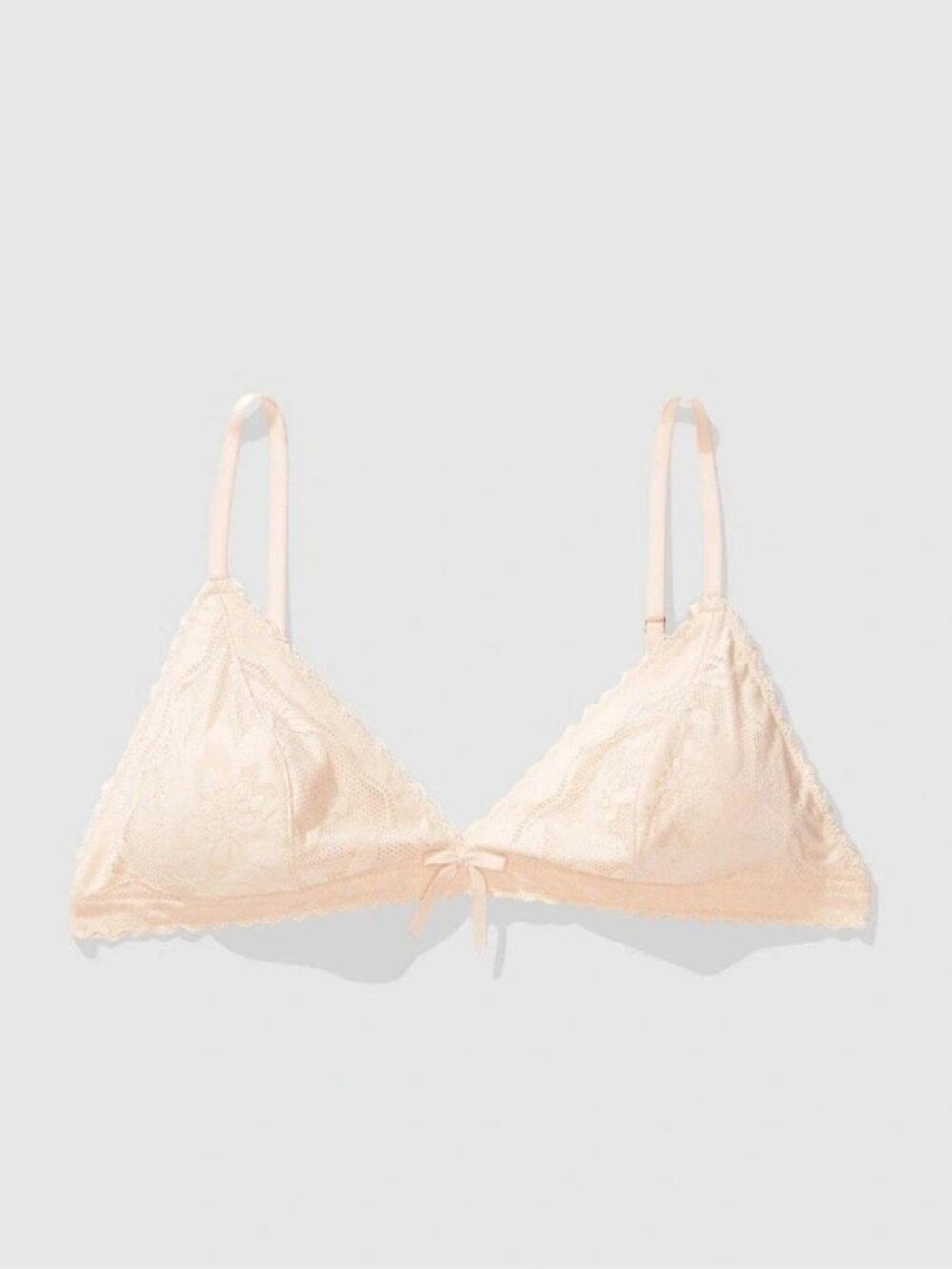 Aerie Show Off Femme Lace Bralette in Peach
